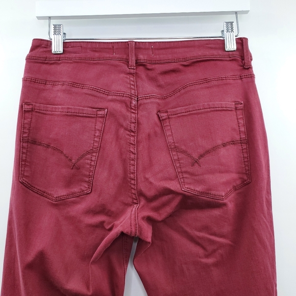 PacSun Bullhead High Rise Skinniest Jeans Red Boho Colored Denim - Picture 5 of 9